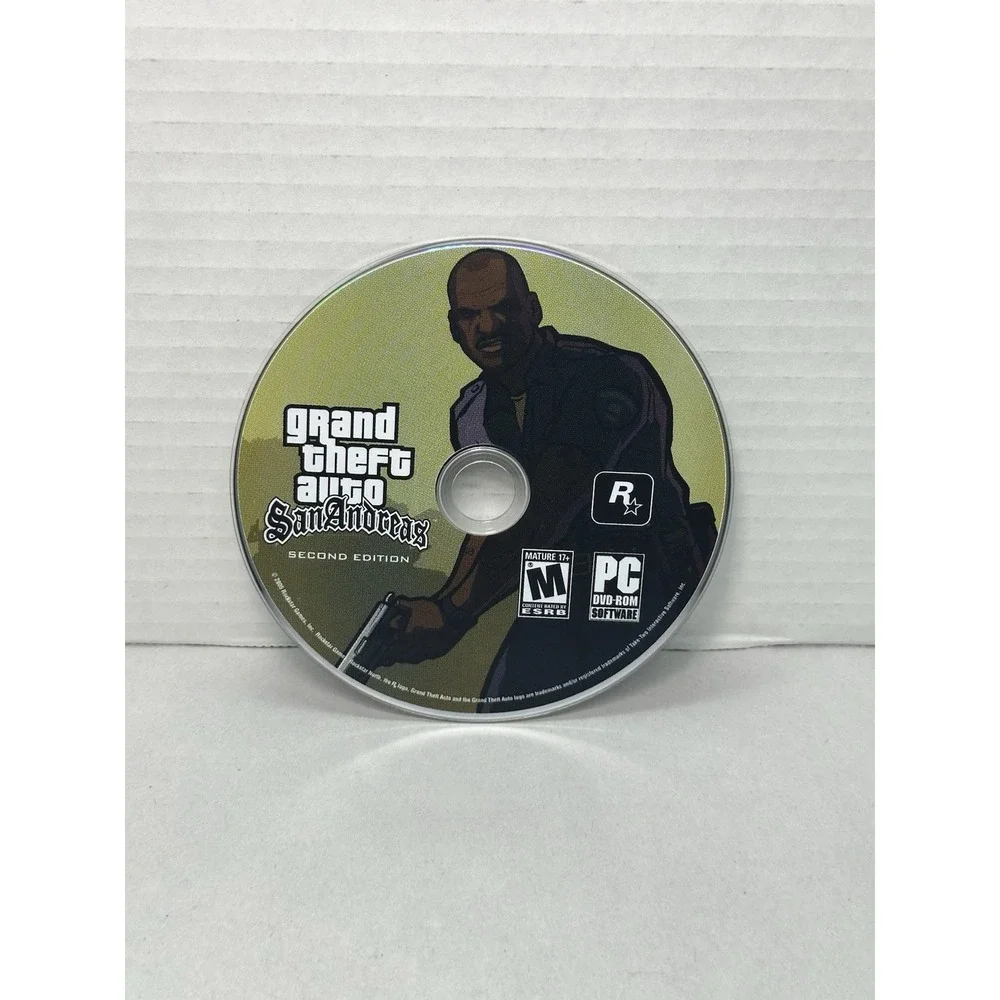 Grand Theft Auto: San Andreas Second Edition (PC, 2005) Disc Only